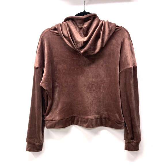 Danskin 2-Piece Velour Track Suit, Sz Large, Pinkish‎ Brown Boxy Hoodie Jogger - Picture 5 of 16